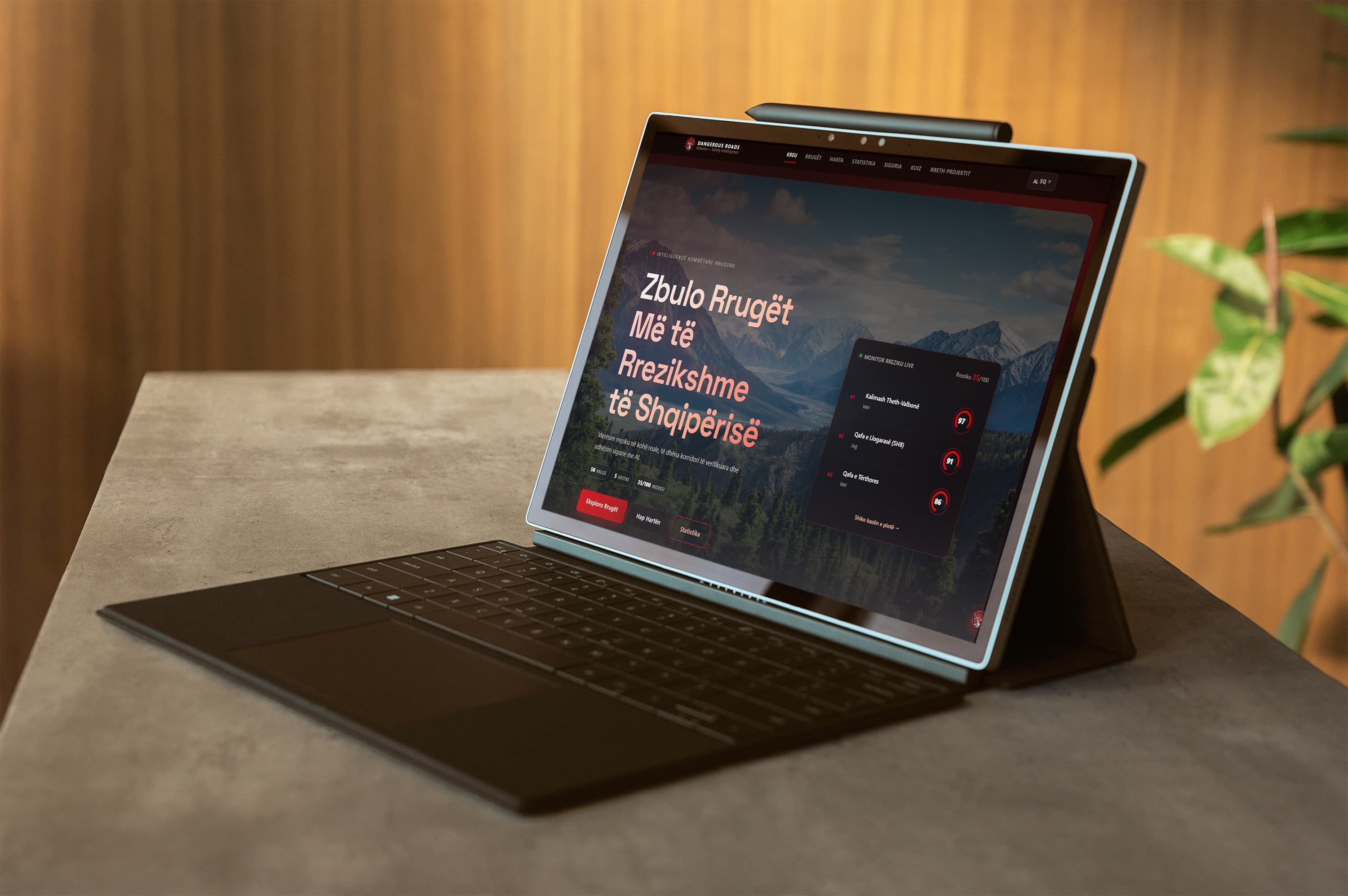 Website mockup